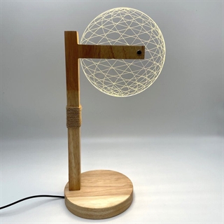 LED fodbold lampe med 3D effekt